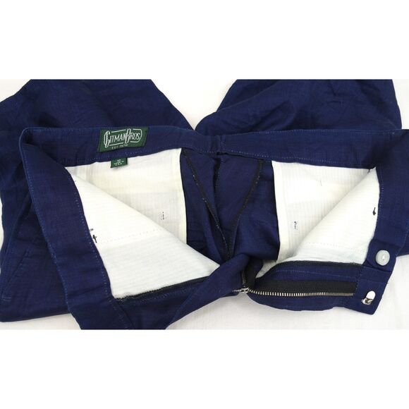 NWOT Gitman Vintage Linen Shorts | Sz 32, Navy, Made in USA - Picture 4 of 4